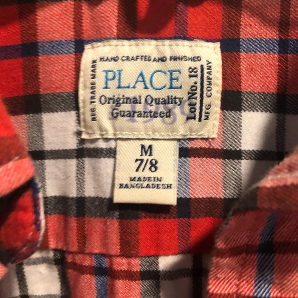 The Children’s Place Plaid Flannel Shirt M(7-8)